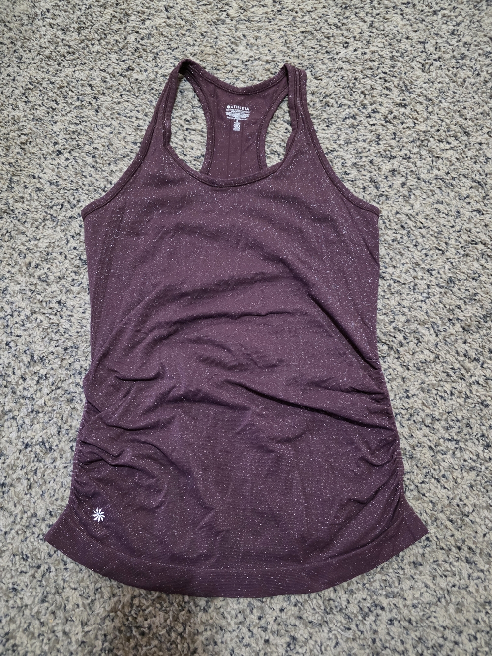 Athleta Plum Speckled Racerback Tank